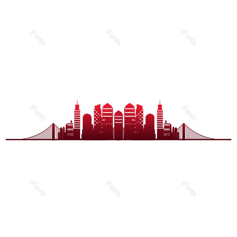 卡通图片,高楼大厦元素,城市插画PNG,城市元素免抠素材